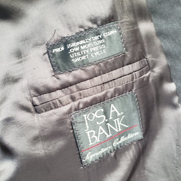 JoS A Bank Signature Collection Wool Blazer Sport Coat Men's 44R Black - Picture 5 of 11